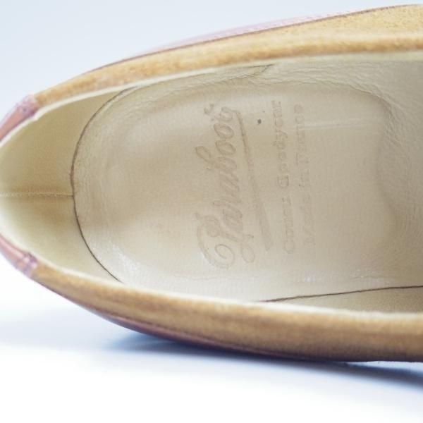 極上★パラブーツ SIZE 8【★希少!!ドレス仕様シャンボード/CHAMBORD】リスレザー×スエード/アクティブソール/Uチップ/Paraboot★c041