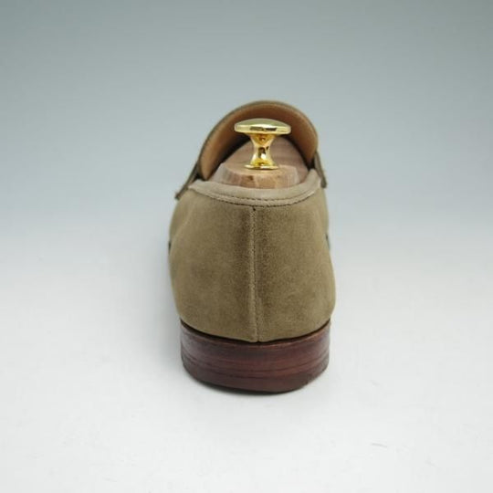 極上★クロケット&ジョーンズ 6.5E【★BEAMS/ビームス別注】スエード/コインローファー/Crockett&Jones★c043