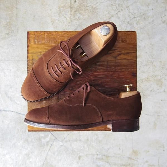 ★チャーチ 60F/UK6【希少!!アンテロープ革/REAL CAPE BUCK/旧★チャーチ】LUDGATE/84ラスト/3都市ロゴ/スエード/Church's★c046