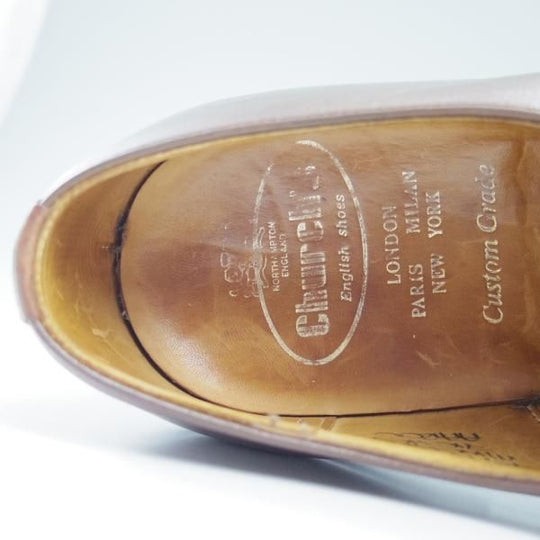 ★チャーチ UK7程度/75D【旧★チャーチ/3都市〜4都市ロゴ過渡期】100ラスト/ARROW/ストレートチップ/Church's★c052