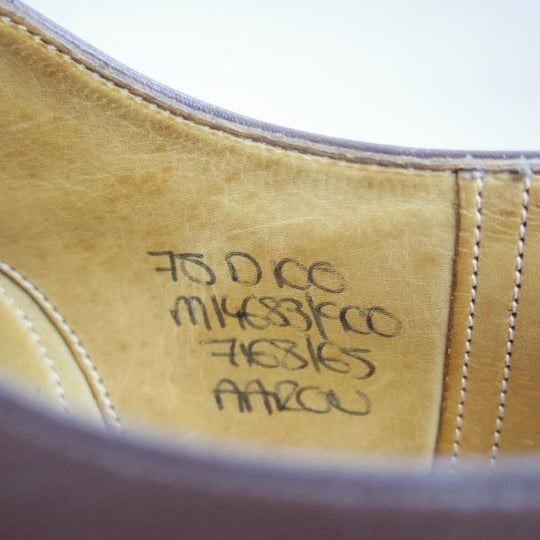 ★チャーチ UK7程度/75D【旧★チャーチ/3都市〜4都市ロゴ過渡期】100ラスト/ARROW/ストレートチップ/Church's★c052