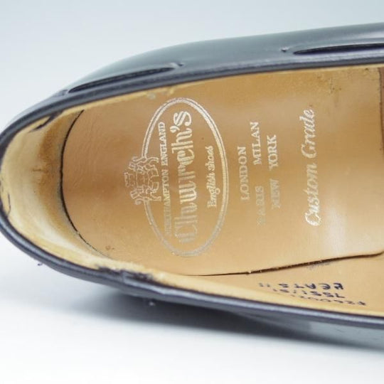 極上★チャーチ 65F/UK6.5【★ポリッシュドバインダーカーフ/KEATS 2/キーツ2】4都市ロゴ/93ラスト/タッセルローファー/Church's★c053