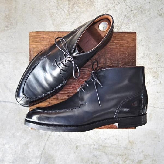 極上★クロケット&ジョーンズ 8.5E【★ポールスミス別注品/Paul Smith】Uチップ/チャッカブーツ/カーフ/Crockett&Jones★c054