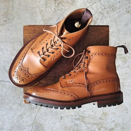 極上★トリッカーズ SIZE 8【★エイコンアンティーク/MALTON/モールトン/M2508】カントリーブーツ/カーフ/Tricker's★c055