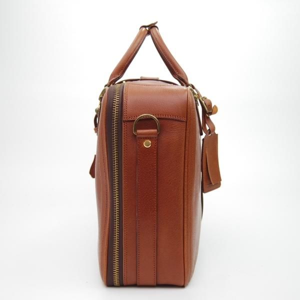 美品★銀座タニザワ【★貴重!!オーバーナイトバッグ】レザー/茶/メンズ ビジネス バッグ/GINZA TANIZAWA★N5058