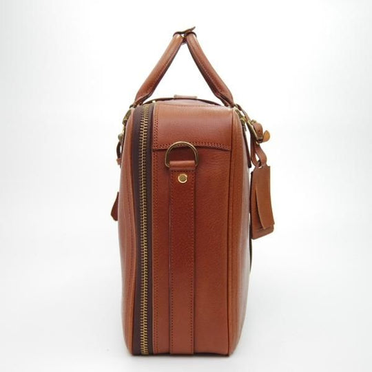 美品★銀座タニザワ【★貴重!!オーバーナイトバッグ】レザー/茶/メンズ ビジネス バッグ/GINZA TANIZAWA★N5058