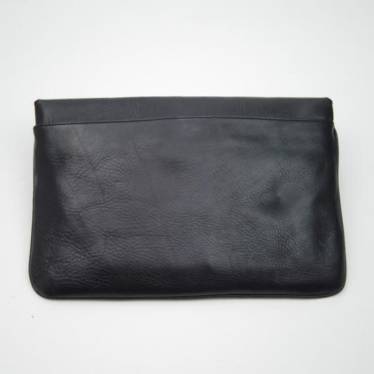 極上★(英)マルベリー/Mulberry【★クラッチバッグ】ユニセックス/レザー 黒/メンズ&レディース クラッチ バッグ★N5062
