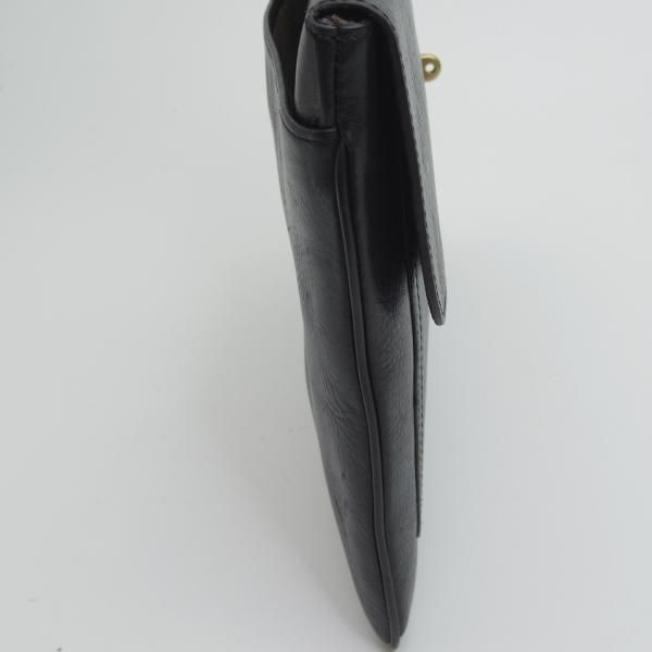 極上★(英)マルベリー/Mulberry【★クラッチバッグ】ユニセックス/レザー 黒/メンズ&レディース クラッチ バッグ★N5062