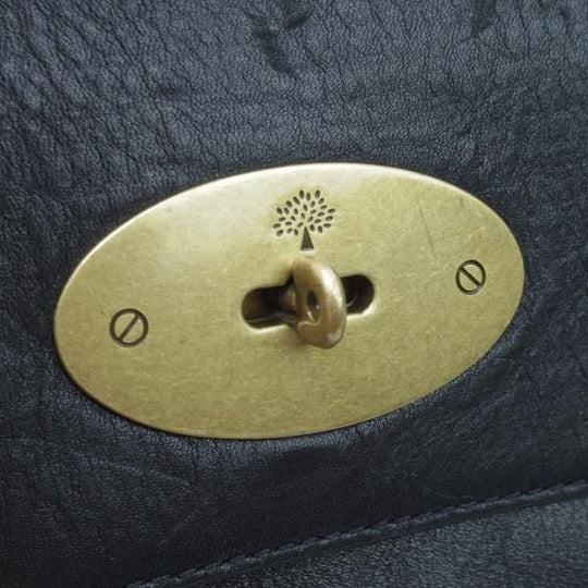 極上★(英)マルベリー/Mulberry【★クラッチバッグ】ユニセックス/レザー 黒/メンズ&レディース クラッチ バッグ★N5062
