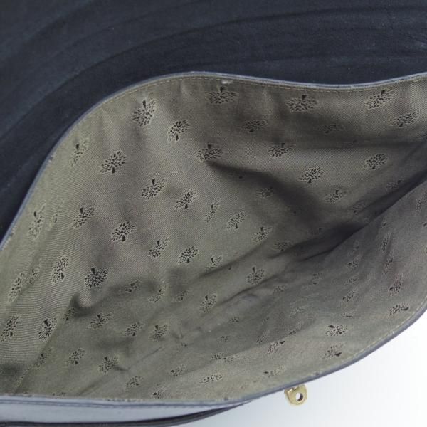 極上★(英)マルベリー/Mulberry【★クラッチバッグ】ユニセックス/レザー 黒/メンズ&レディース クラッチ バッグ★N5062