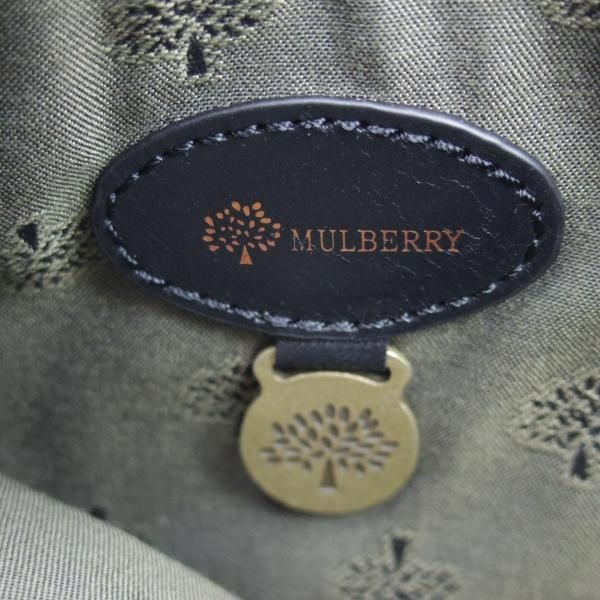 極上★(英)マルベリー/Mulberry【★クラッチバッグ】ユニセックス/レザー 黒/メンズ&レディース クラッチ バッグ★N5062