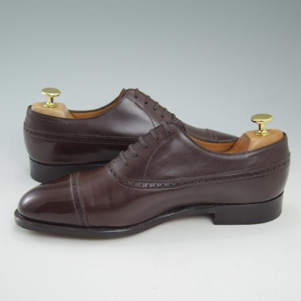 極美品★ジョンロブ 6.5E【★超希少!!8695仕様/BALMORAL/バルモラル】ダークオーク/パンチドキャップトゥ/JOHN LOBB★c057