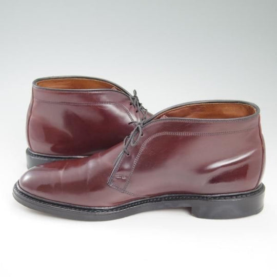 極美品★(米)アレンエドモンズ 9.5D【定価￥170,500-★コードバン仕様/Dundee】チャッカブーツ/赤茶/メンズ/ALLEN EDMONDS★c059