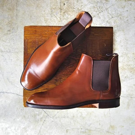美品★(英)クロケット&ジョーンズ 6E【★BEAMS別注/チェルシー/CHELSEA】248ラスト/サイドゴアブーツ/ビームス/Crockett＆Jones★c060