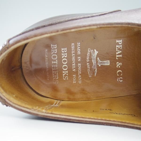 極上★(英)クロケット＆ジョーンズ UK6.5/US7D【★ブルックスブラザーズ別注】Peal&co/325ラスト/BROOKS BROTHERS/Crockett＆Jones★c061