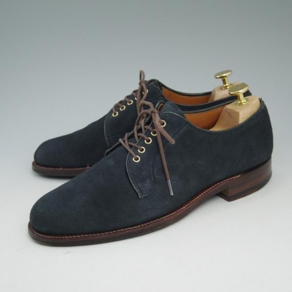 ALDEN * TASSELS オールデン タッセルズ スエード ネイビー 美品☆オールデン 7D【香港の名店☆TASSELS別注/タッセルズ