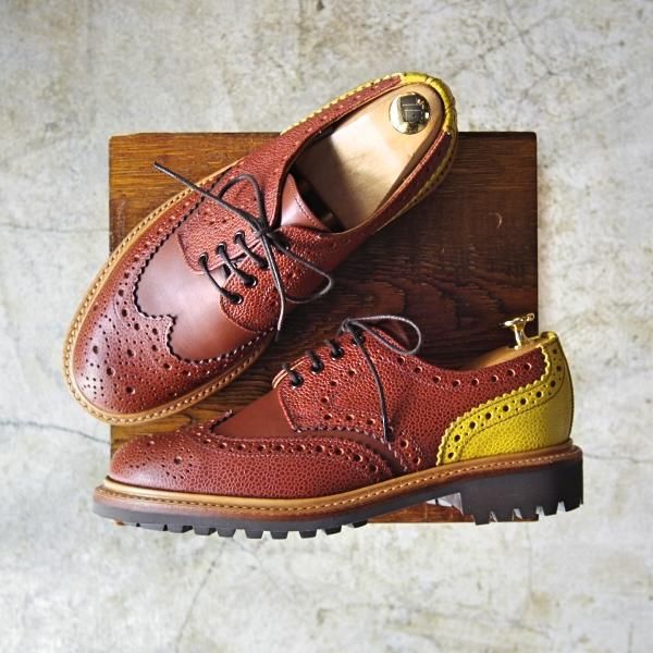 MARK McNAIRY SANDERS製 ブラウンレザーシューズ GB8US9 MARK McNAIRY SANDERS製 ブラウンレザーシューズ GB8US9