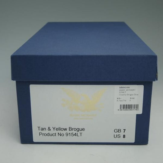 新品★(英)サンダース製 UK7/US8【★コンビカラー/MARK MCNAIRY別注/マークマクナイリー】コマンドソール/フルブローグ/SANDERS★c068