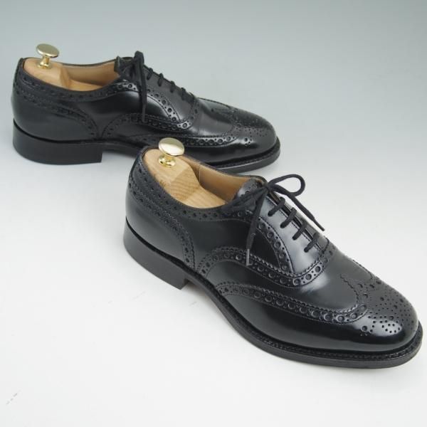 極美品★チャーチ 60G/UK6【★バーウッド/BURWOOD】81ラスト/ポリッシュドバインダーカーフ/5都市ロゴ/フルブローグ/Church's★c070