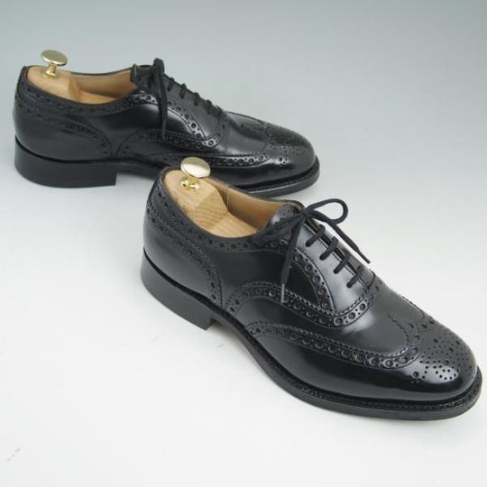 極美品★チャーチ 60G/UK6【★バーウッド/BURWOOD】81ラスト/ポリッシュドバインダーカーフ/5都市ロゴ/フルブローグ/Church's★c070