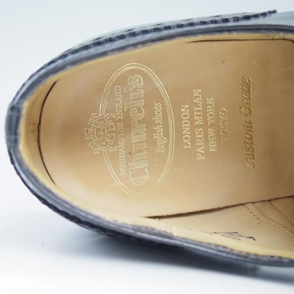 極美品★チャーチ 60G/UK6【★バーウッド/BURWOOD】81ラスト/ポリッシュドバインダーカーフ/5都市ロゴ/フルブローグ/Church's★c070