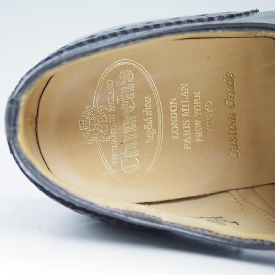 極美品★チャーチ 60G/UK6【★バーウッド/BURWOOD】81ラスト/ポリッシュドバインダーカーフ/5都市ロゴ/フルブローグ/Church's★c070