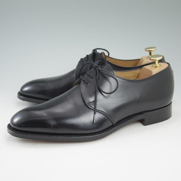 【ALFRED SERGEANT】黒 プレーントゥ SIZE 7 1/2 アルフレッドサージェント / Alfred Sargent / エクスクルーシブ