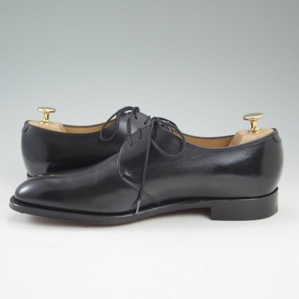 美品★(英)アルフレッド・サージェント 7EX【★海外ショップ別注】99ラスト/プレーントゥ/Vフロント/ブラック/カーフ/Alfred Sargent★c072