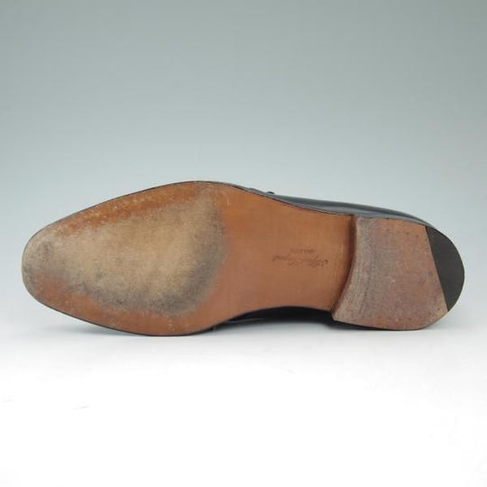 美品★(英)アルフレッド・サージェント 7EX【★海外ショップ別注】99ラスト/プレーントゥ/Vフロント/ブラック/カーフ/Alfred Sargent★c072