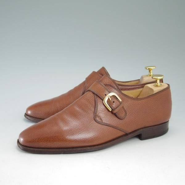 極上★(伊)タニノクリスチー SIZE 7.5【★定価15万円以上/モンクストラップ】グレインレザー/TANINO CRISCI★c092