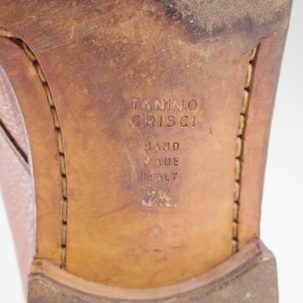 極上★(伊)タニノクリスチー SIZE 7.5【★定価15万円以上/モンクストラップ】グレインレザー/TANINO CRISCI★c092