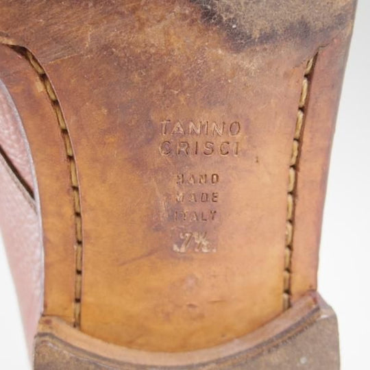 極上★(伊)タニノクリスチー SIZE 7.5【★定価15万円以上/モンクストラップ】グレインレザー/TANINO CRISCI★c092