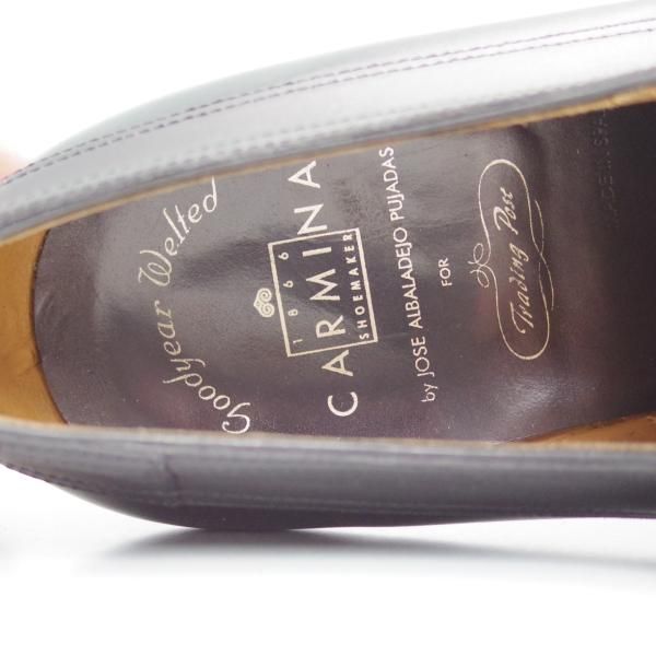 極上★カルミナ SIZE 7【★高額!!クロコダイル/トレーディングポスト別注/コンビ】ストレートチップ/Trading Post/CARMINA★c084