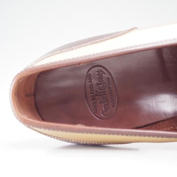 極上★クロケット＆ジョーンズ 7.5D【★ハンドグレードライン/SCOTNEY/コインローファー】スコットニー/Crockett＆Jones★c086