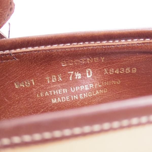 極上★クロケット＆ジョーンズ 7.5D【★ハンドグレードライン/SCOTNEY/コインローファー】スコットニー/Crockett＆Jones★c086