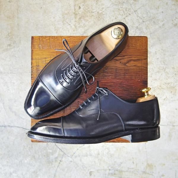 極上★ジョンストン&マーフィー SIZE 7.5【★CROWN ARISTOCRAFT】クラウンアリストクラフト/ストレートチップ/JOHNSTON&MURPY★c087