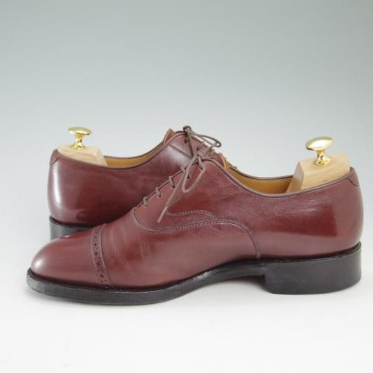 極上★ジョンストン&マーフィー SIZE 7.5【★CROWN ARISTOCRAFT】クラウンアリストクラフト/パンチドキャップトゥ/JOHNSTON&MURPY★c088