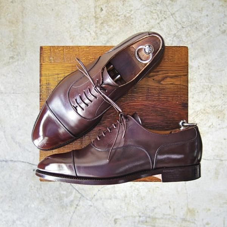 極上★トレーディングポスト SIZE 7.5【★ストレートチップ】カーフ/茶/ブラウン/Trading Post★c089