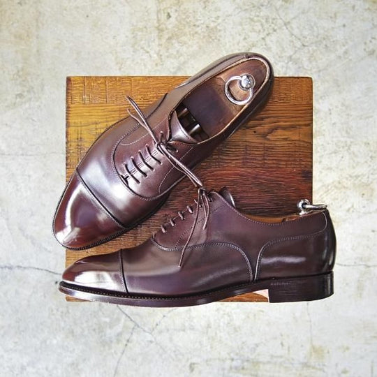 極上★トレーディングポスト SIZE 7.5【★ストレートチップ】カーフ/茶/ブラウン/Trading Post★c089