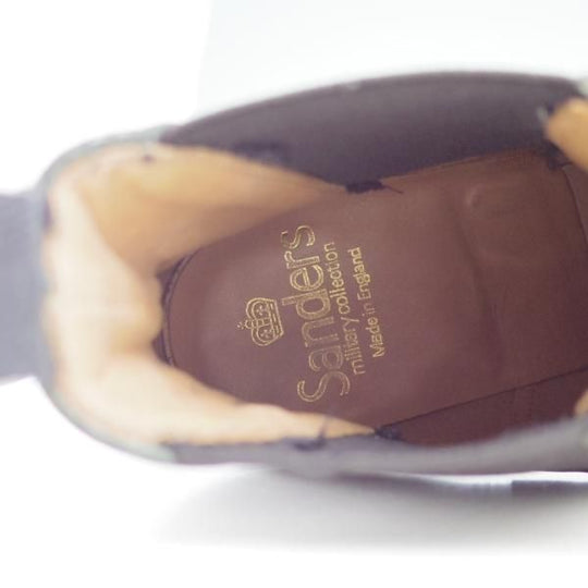 極美品★(英)サンダース UK4【★サイドゴアブーツ/9633B/ポリッシュレザー】ミリタリーコレクション/SANDERS★c090