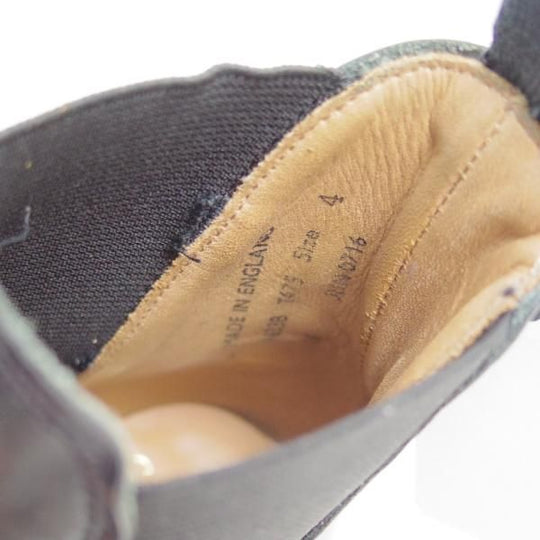 極美品★(英)サンダース UK4【★サイドゴアブーツ/9633B/ポリッシュレザー】ミリタリーコレクション/SANDERS★c090