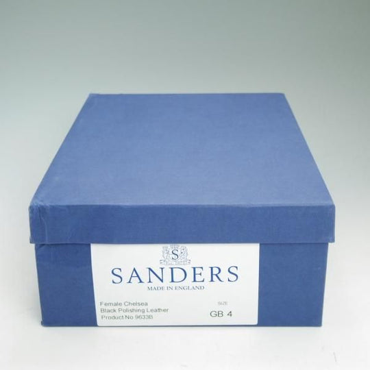 極美品★(英)サンダース UK4【★サイドゴアブーツ/9633B/ポリッシュレザー】ミリタリーコレクション/SANDERS★c090