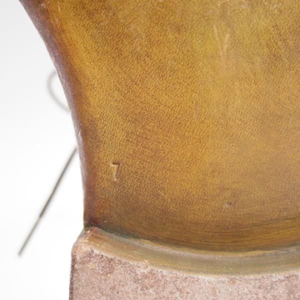 美品★(伊)サントーニ SIZE 7【★ホールカット】カーフ/ブラウン/Santoni★c091