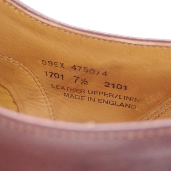 極上★(英)アルフレッドサージェント製 UK7.5【★SHIPS別注/シップス】99ラスト/ストレートチップ/サージェント/Alfred Sargent★c093