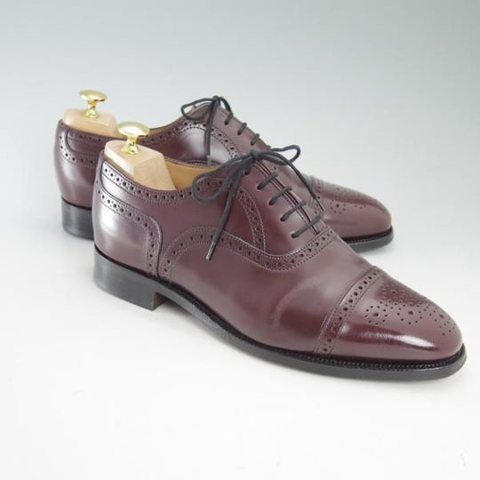 極上★(英)アルフレッドサージェント UK7【★セミブローグ/ポリッシュカーフ】サージェント/Alfred Sargent★c094