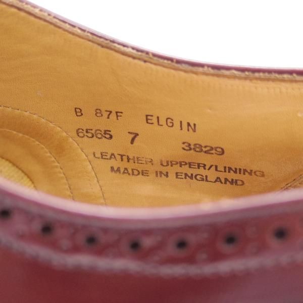 極上★(英)アルフレッドサージェント UK7【★セミブローグ/ポリッシュカーフ】サージェント/Alfred Sargent★c094