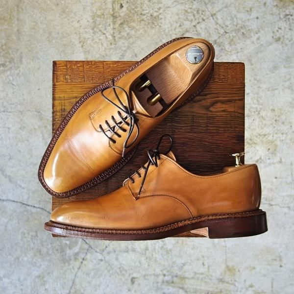 極上★(英)アルフレッドサージェント UK7【★極希少!!２段コバ仕様】プレーントゥ/ウエストン590風/サージェント/Alfred Sargent★c095