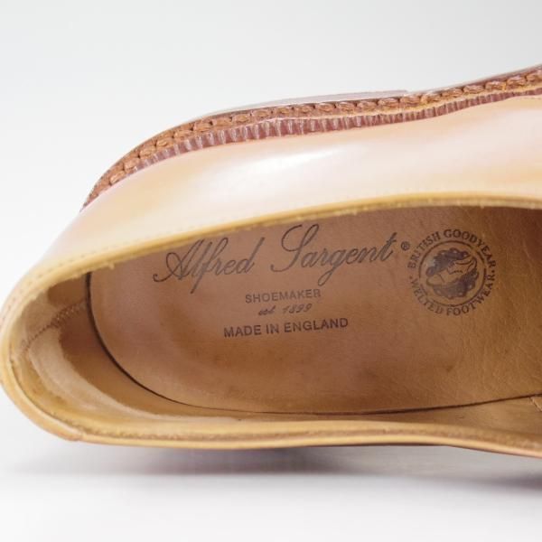 極上★(英)アルフレッドサージェント UK7【★極希少!!２段コバ仕様】プレーントゥ/ウエストン590風/サージェント/Alfred Sargent★c095
