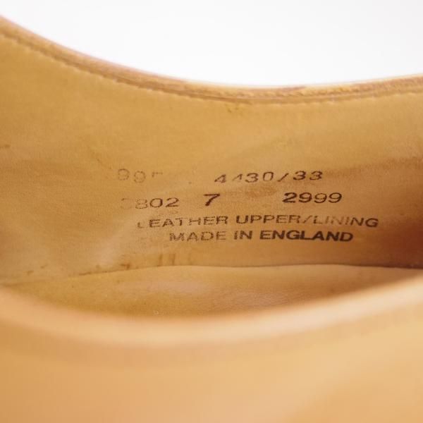 極上★(英)アルフレッドサージェント UK7【★極希少!!２段コバ仕様】プレーントゥ/ウエストン590風/サージェント/Alfred Sargent★c095