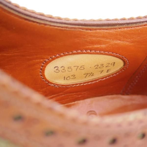 極上★(英)グレンソン 7E【★希少!!ツイード×カーフ/コンビ】フルブローグ/ウイングチップ/GRENSON★c096